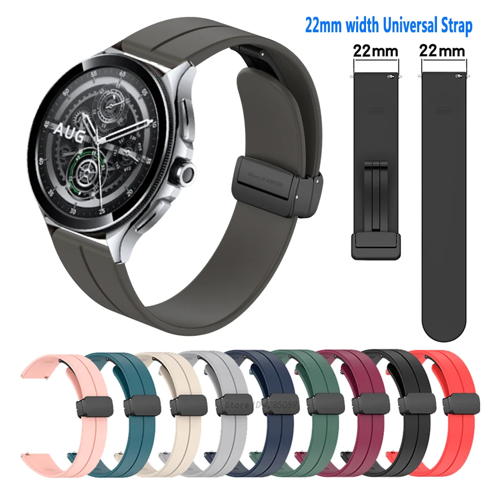 Magnetic Silicone Strap For For Xiaomi Watch 2 Pro Watchband Smart watch Bracelet For Xiaomi Watch 2 Pro Sport Strap Accessories