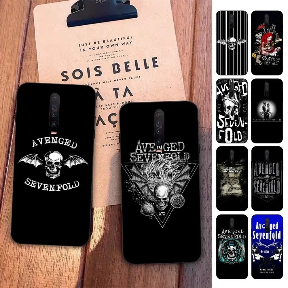 A-Avenged S-Sevenfold Band Phone Case For Redmi 5 6 7 8 9 10 Plus Pro 6 7 8 9 A GO K20 K30 K40 Pro Plus F3 Fundas