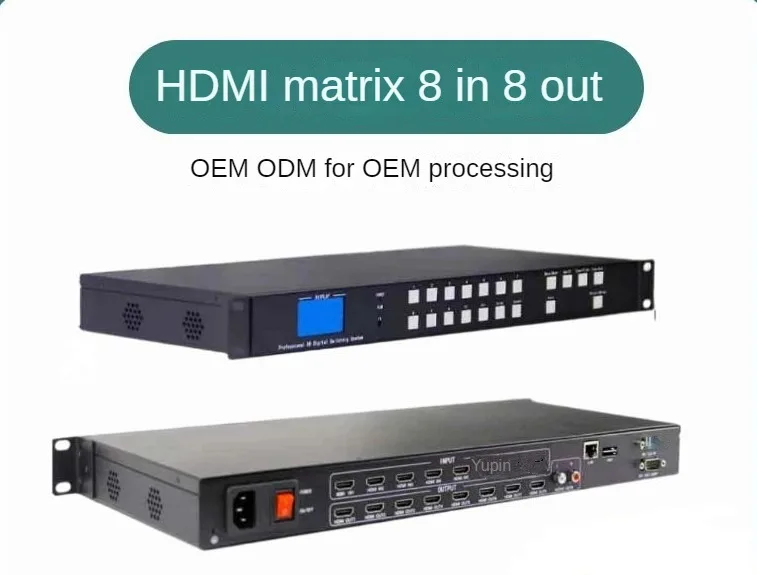 Hdmi Matrix Switcher 8X8 Switch Splitter Converter Hdmi เสียง3840X2160 @ 30Hz