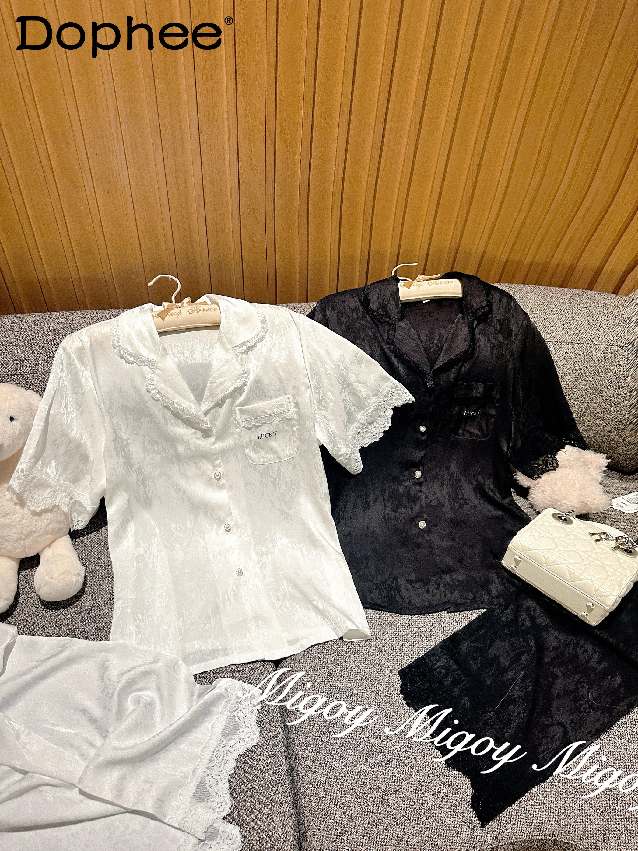 pyjama-a-manches-courtes-en-dentelle-et-soie-glacee-ensemble-de-vetements-de-maison-confortables-et-respirants-haut-de-gamme-nouvelle-collection-printemps-ete-2025