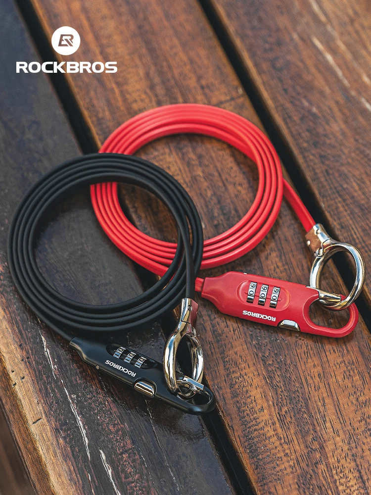 AliExpress ROCKBROS Bike Lock 1.5M Extra Long Lock Distance Anti-theft Cycling Locks Safety Bicycle Lock for Motorcycle Lock Accessories