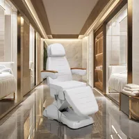 Recliner Spa Bed 3 Motor Beauty Bed 3 Piece Set With CE Certification Adjustable Electric Massage Chair