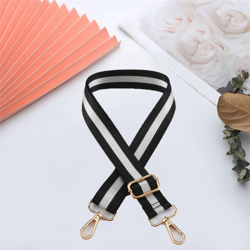 Backpack Shoulder Strap New Nylon Color Stripes Widened Thickened Replacement Long Accessories Handles For Making DIY Bags Belt