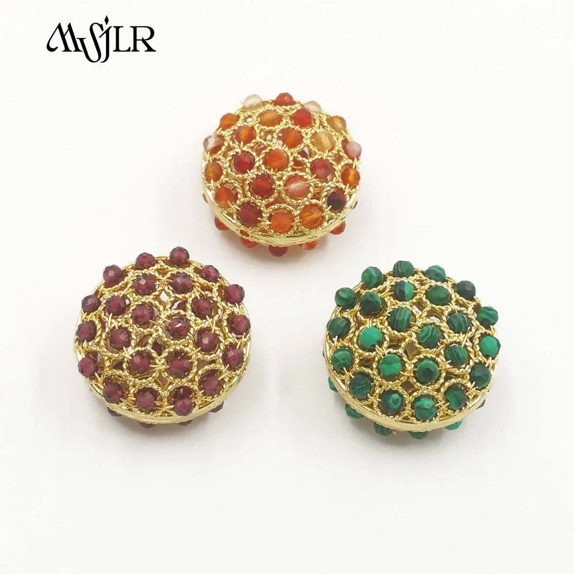 

MJF003 2023 NEW ARRIVAL Style Zircon& Stone Jewelry Accessory Spacer Beads Simple Shape Anniversary Party Trend Design Lady