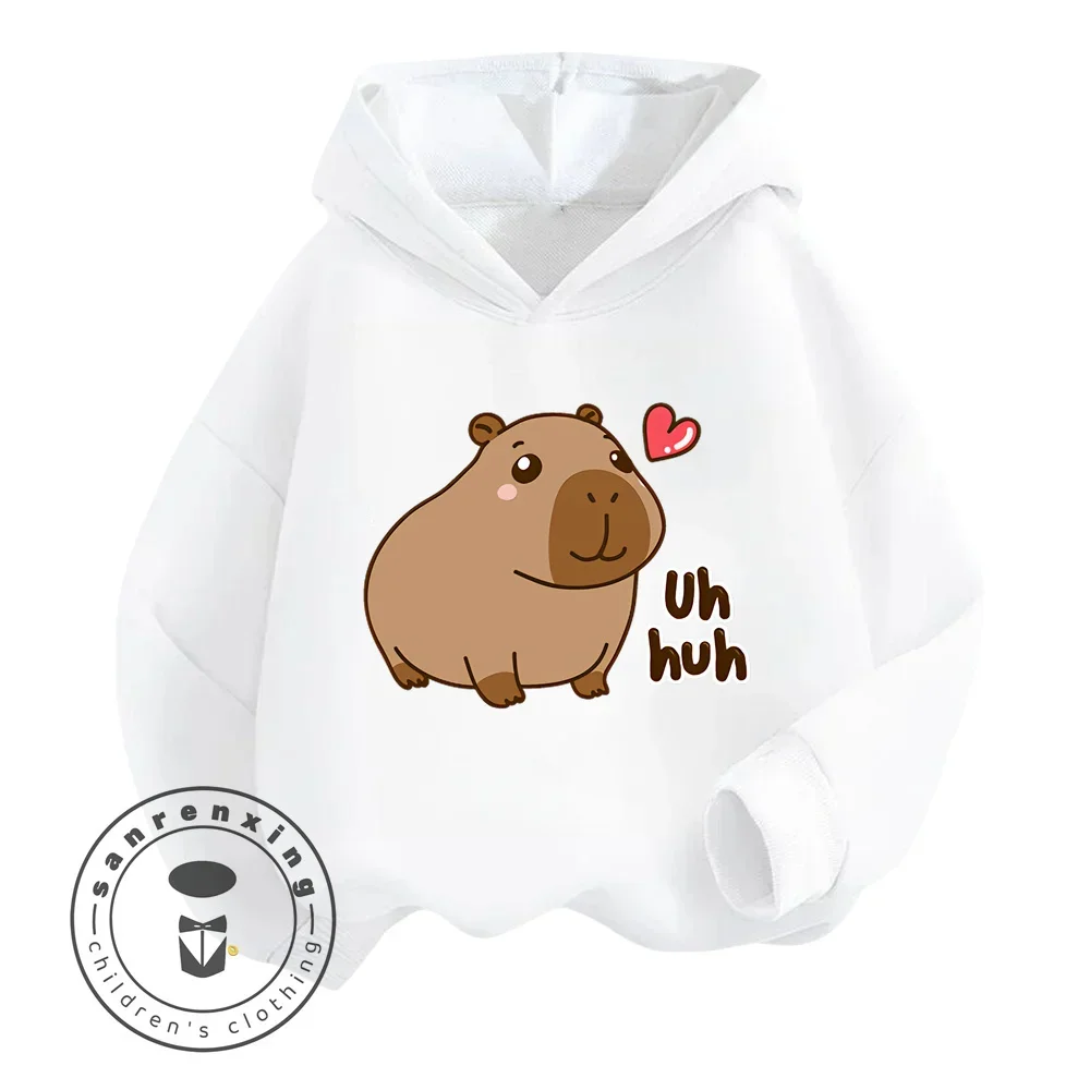 Capybara Cartoon Natural Cotton High Quality Niche Design Exquisite Details Feel Skin Friendly Children\'s Autumn Winter Hoodie