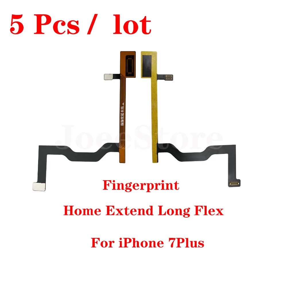 Joeestore 5Pcs Home Main Board Verlengen Flex Kabel Voor Iphone 6 6S 7 8 Plus Moederbord Touch Id vingerafdruk Connector Fibbon Deel