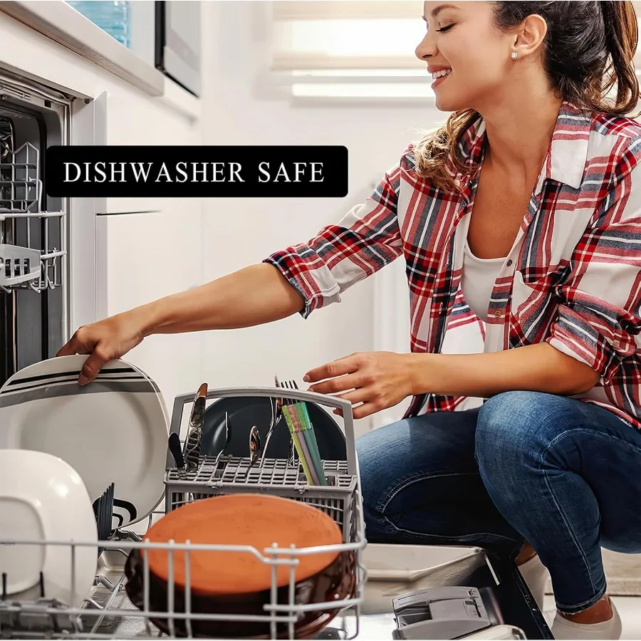 عيدان تناول الطعام قابلة لإعادة الاستخدام آمنة للاستخدام في غسالة الأطباق AYFDISHS 5 أزواج 9.56 بوصة خفيفة الوزن من الألياف الزجاجية قطع ساكورا اليابانية الصينية