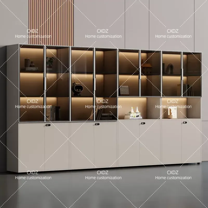 File Cabinet President's Office Boss Desk Background Information Cabinet Thickened Wood File Storage Office Cabinet