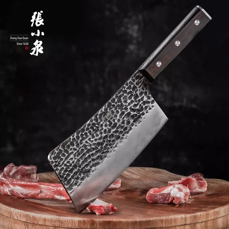 ZHANG XIAO QUAN Meat Cleaver Knife Bone Cutting Knife Chinese Cutting Knife for Meat and Vegetables Chinese Chef Knife