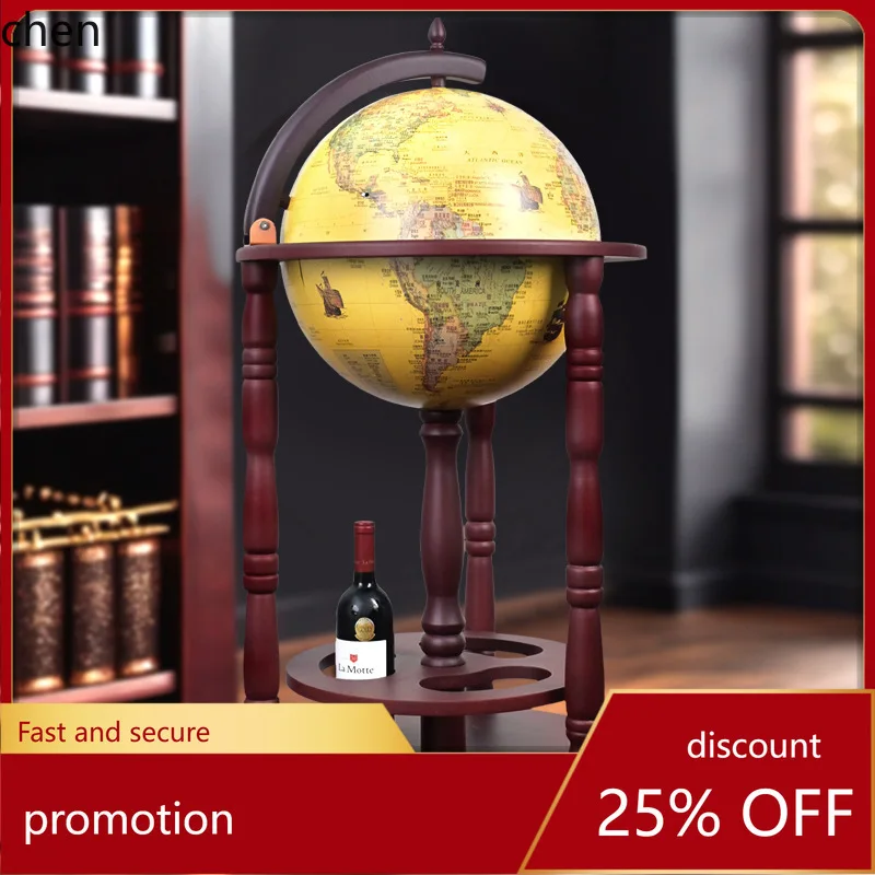 Hxl globe wine cabinet style globe floor ornament