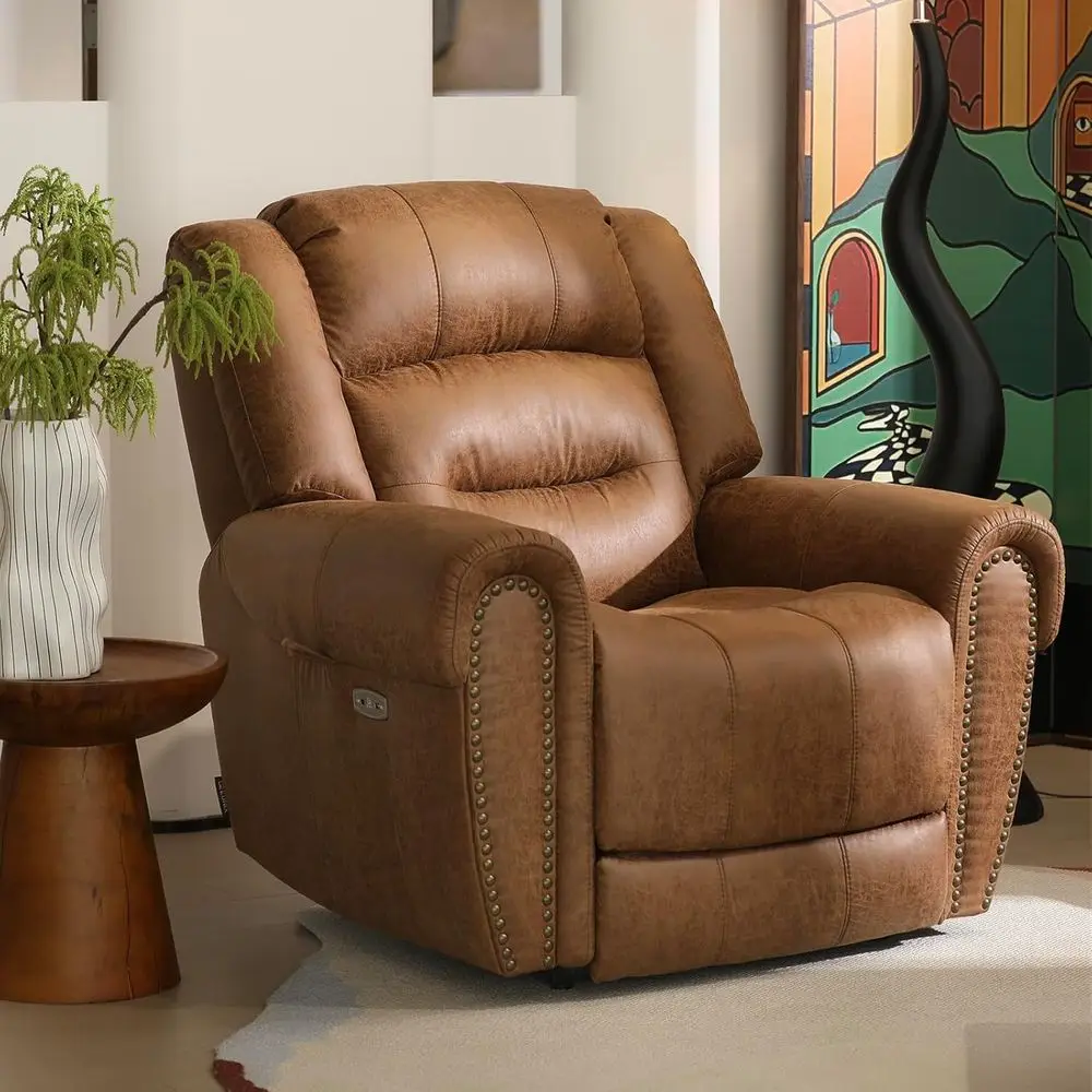 

Classical Large Power Lit Recliner Chair or Elderly with Heat and Massage, Dual Motor Lay lat Electric Lit Chair ,Customized