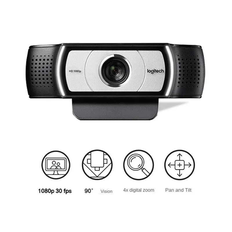 Logitech C930c/C930e Office Meeting USB Computer 1080p Network Live HD Camera