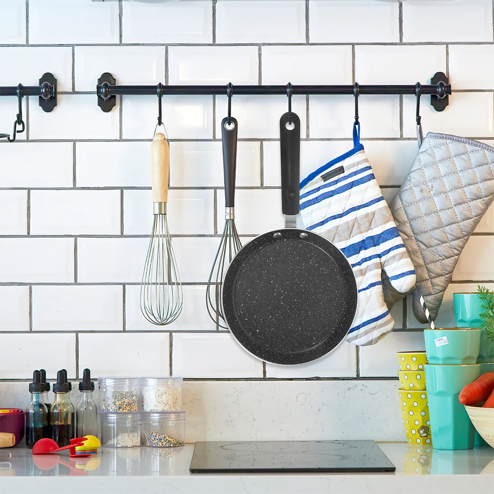 

Nonstick Frying Pan Egg Pancake Burger Griddle Black Cooking Suitable Induction Gas Stove Easy Clean Home Kitchen Large Size