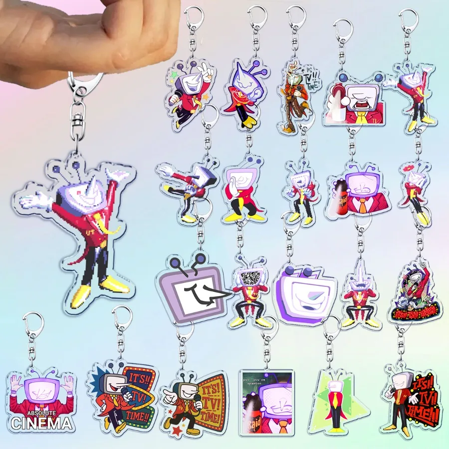 

Game Deltarune Tenna Keychain Llaveros Accessories Bag Charms Spamton Tenna Baby Meme Keychains Keyrings Jewelry Fans Gift