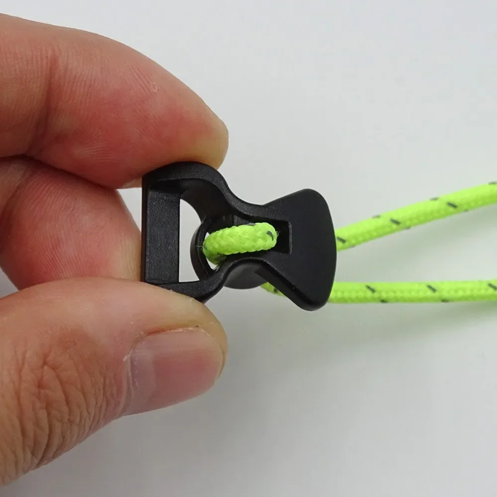 10PCS Camping Awning Tent Guyline Runner Stopper Cord Rope Tensioner Tightener Backpack Outdoor Accessories