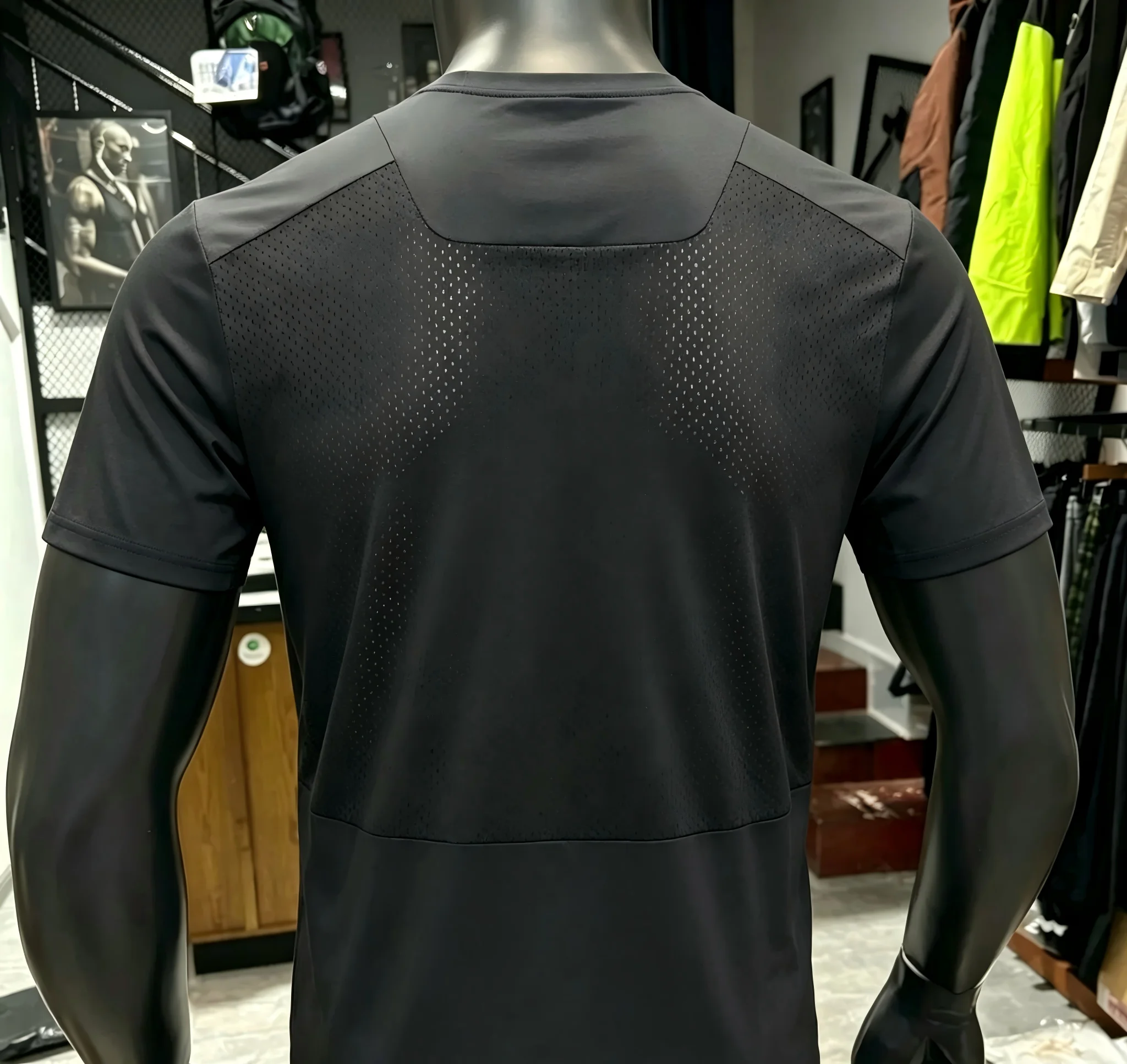 Men's Quick Dry T-Shirt Breathable Mesh Back Short Sleeve O-Neck Gym Running Workout Casual Sports Tee