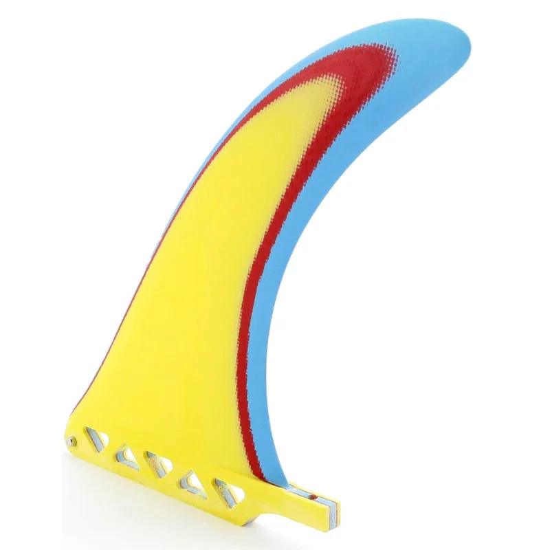 Sea Surfing Sport Sup Paddleboard Fiberglass Tail Fins Gradient Color Surfboard Shark Fins Balanced Diversion Rudder