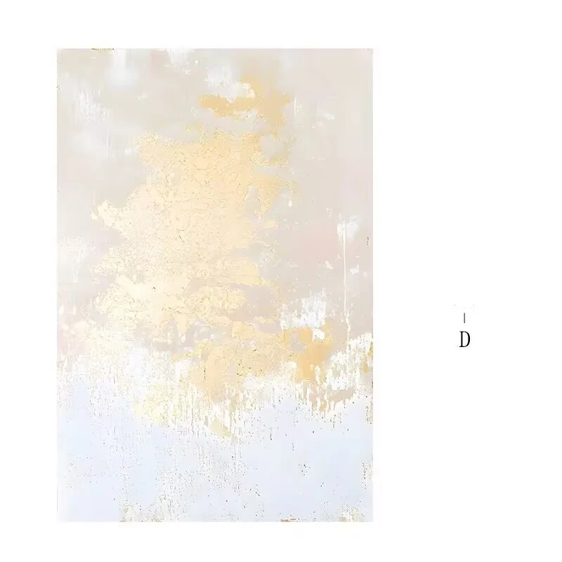 

Warm Colored Handmade Oil Painting,Abstract Art Hanging Painting,Gold Foil Texture Corridor Background Wall Decoration Painting