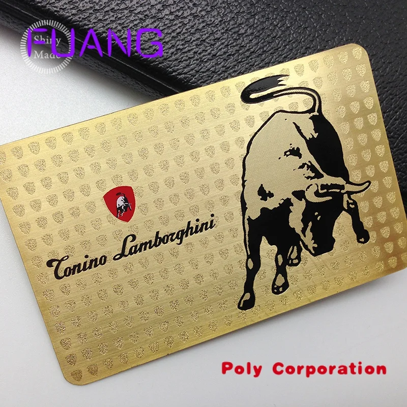 Custom  Gold VIP membership card metal business card with custom logo