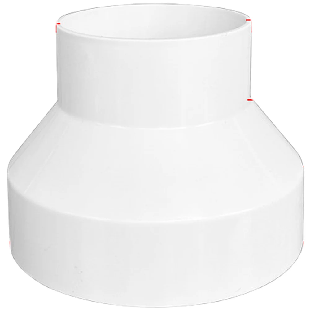 Range Hood Ventilation Reducer Adapter Made of ABS Plastic Compatible with 150mm to 100mm and 200mm to 150mm Duct Sizes