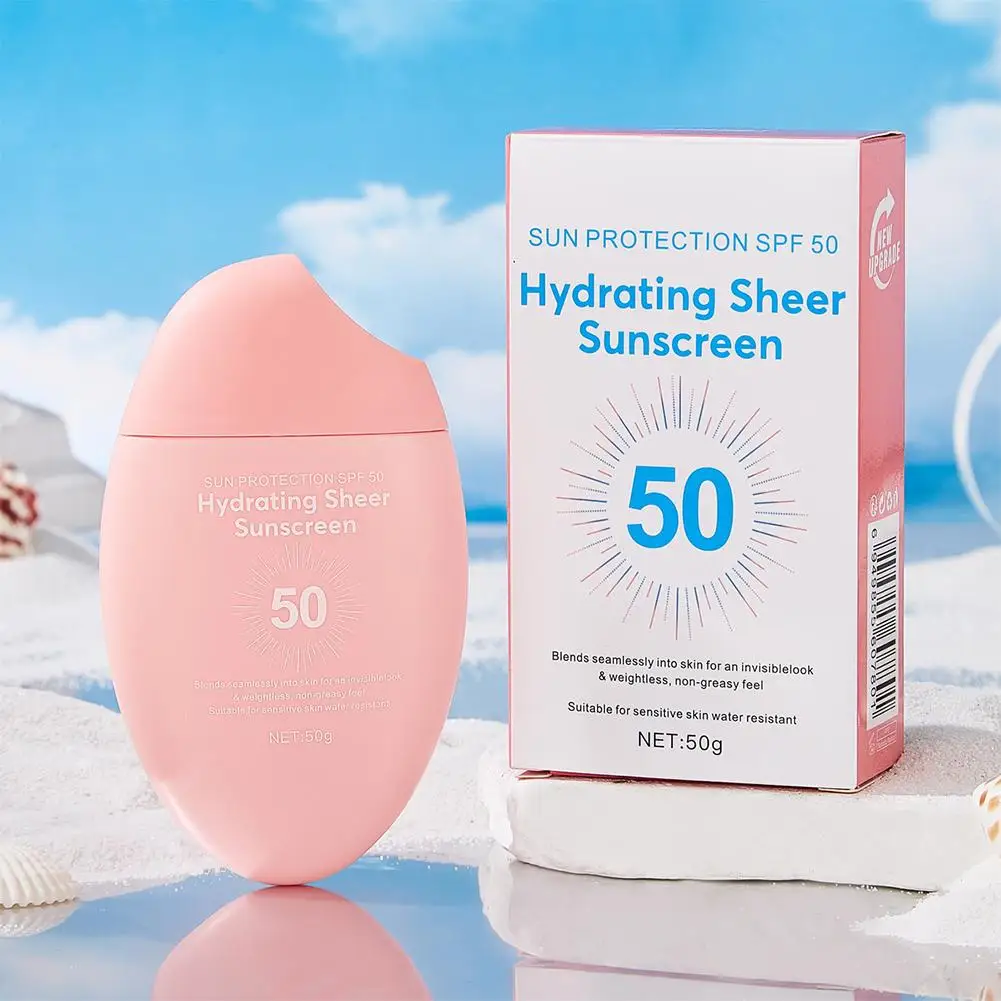 

SPF 50 PA+++ Sunscreen Cream Facial & Body Sunblock with Oil Control, Moisturizing Primer for Sun Protection Skin Care