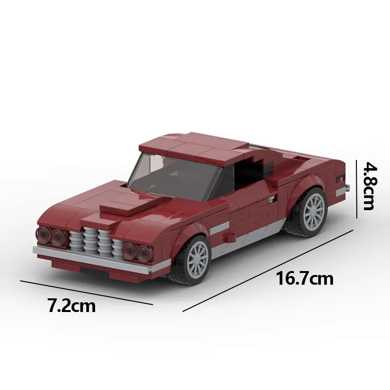 MOC Technical Car Astoned 1971 Martins DBS Speed Champions Supercar Vehicles Sets Building Blocks Toys For Children Gift