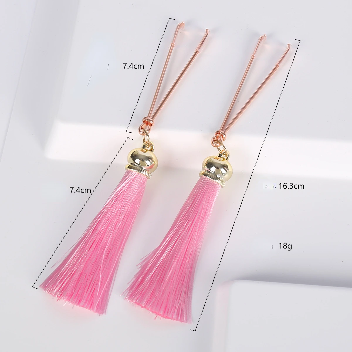 4 Colors Metal Nipple Clips With Tassels Set Rosegold Female Breast Nipple Clamps Bondage Restraints Sex Toys Slave For Women