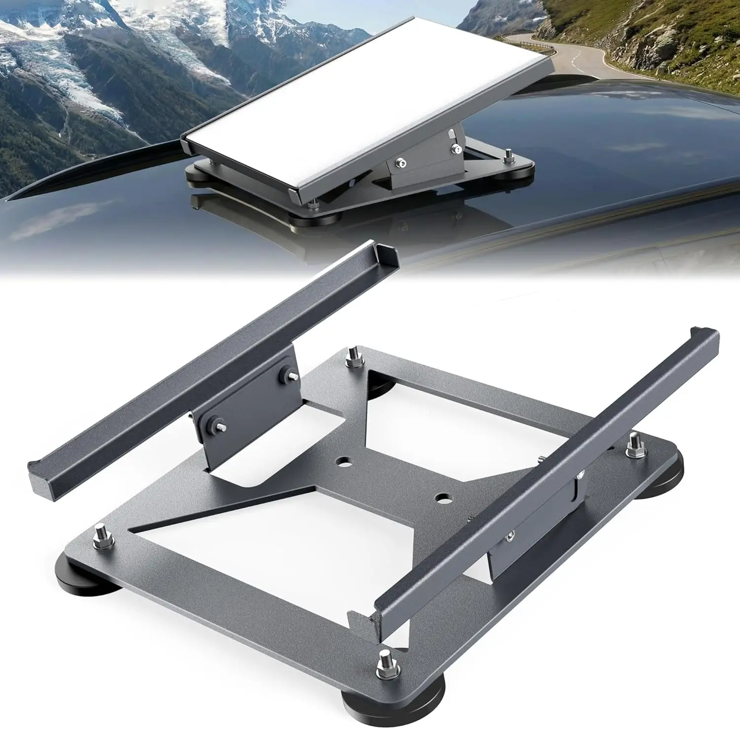 

Регулируемое крепление Starlink Mini с магнитными основаниями повышенной прочности (до 100 кг) для автомобилей, фургонов, лодок, устойчивое к погодным условиям, из углеродистой стали