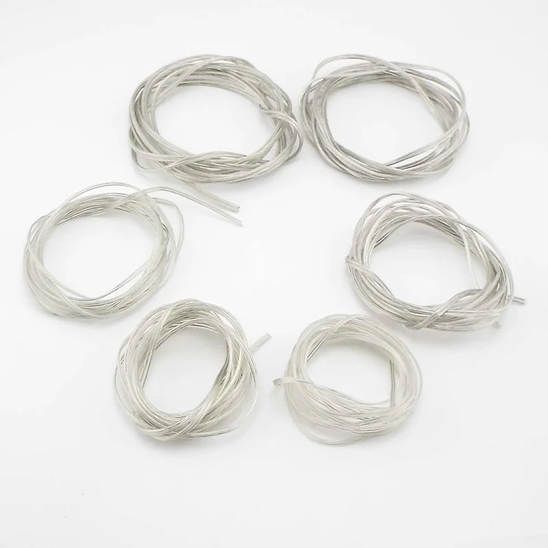 28AWG 2 Core Transparent Cable Copper Tinned Electrical Wire Parallel DC Power Flat Line for LED Light Strip 2468