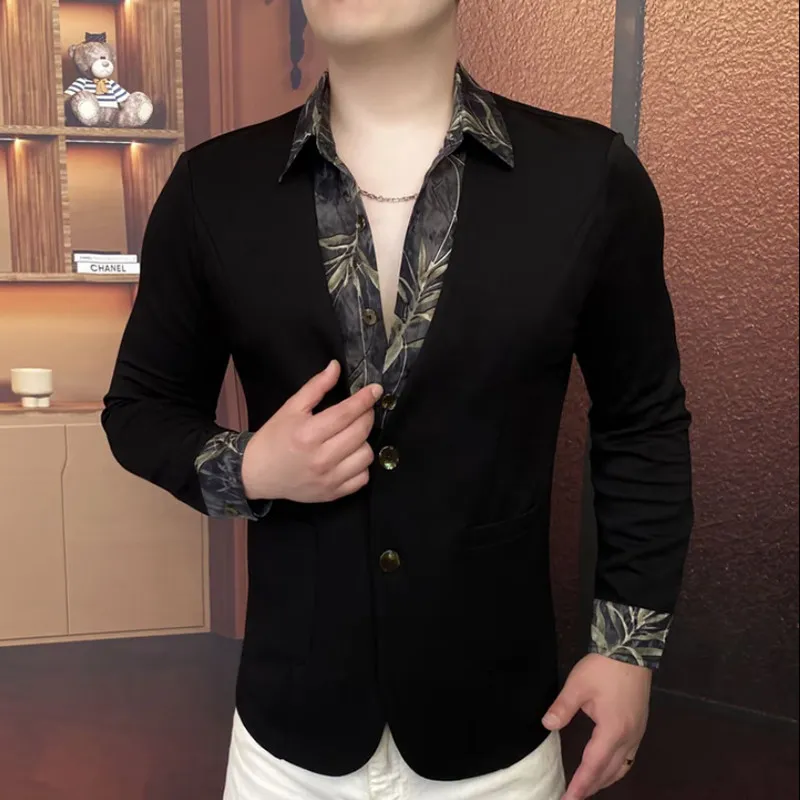 

Autumnal Casual Motorcycle Sle Long Sve Collared Open Cardigan Outerwear Lightweight Luxury Faion Versatile Breathable