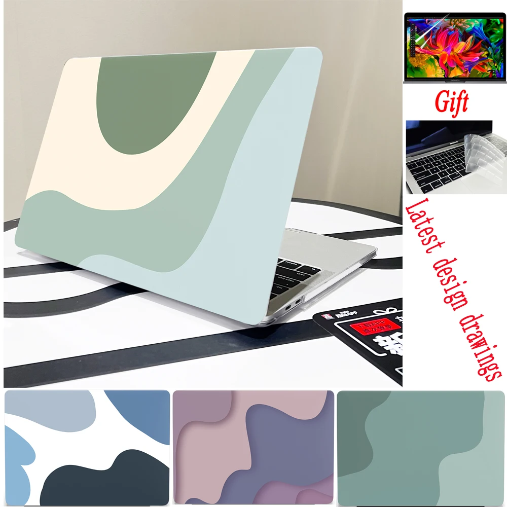 

Impression Laptop Case For Macbook Air 13 15.3 2023 M1 M2 Pro 13 14 16 inchA2941A2681A2179A2337A2338A2289 Touch bar/ID cover