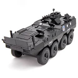 1:24 Scale  08 Wheeled Infantry Armored Fighting Vehicle Simulation Model Military Tank Decoration Boys Children's Alloy Toy Car