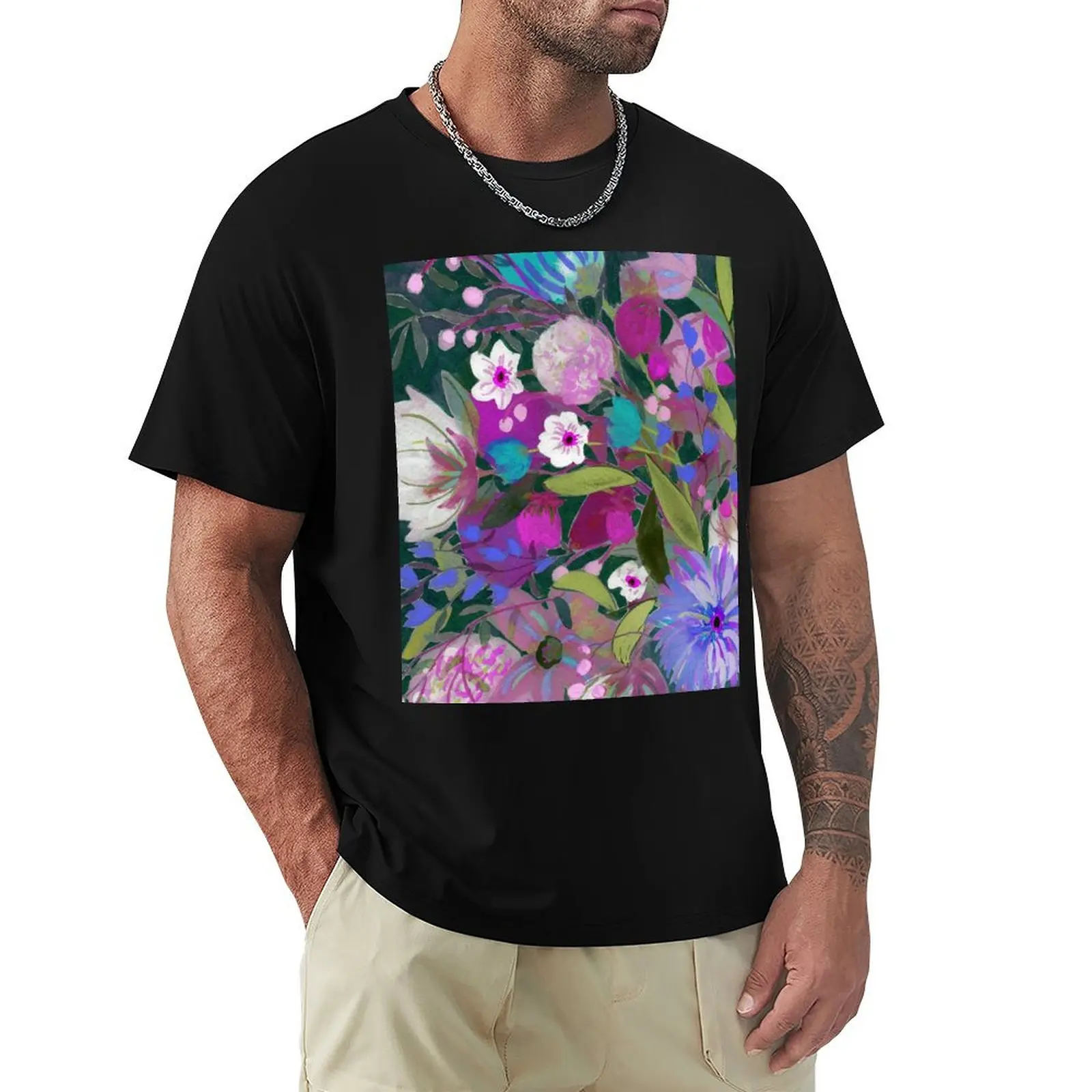 Moonlight Glory - Pink and Purples T-Shirt Holiday Party Tee Shirt