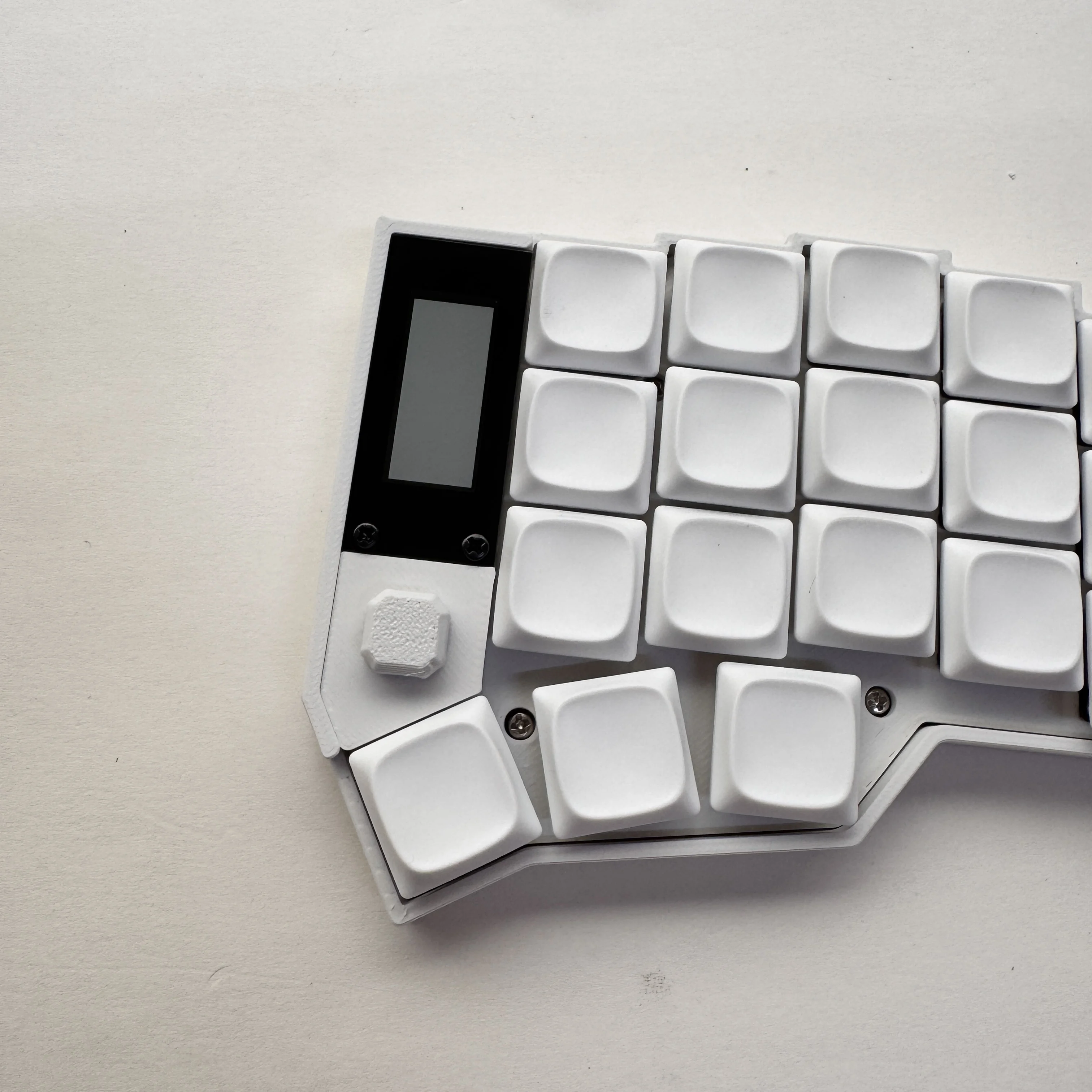 Corne V4 Low Profile Split Keyboard Roller/joystick/nice View Screen Horn Wireless Keyboard Kit Support Kailh Choc  V1/V2 Switch