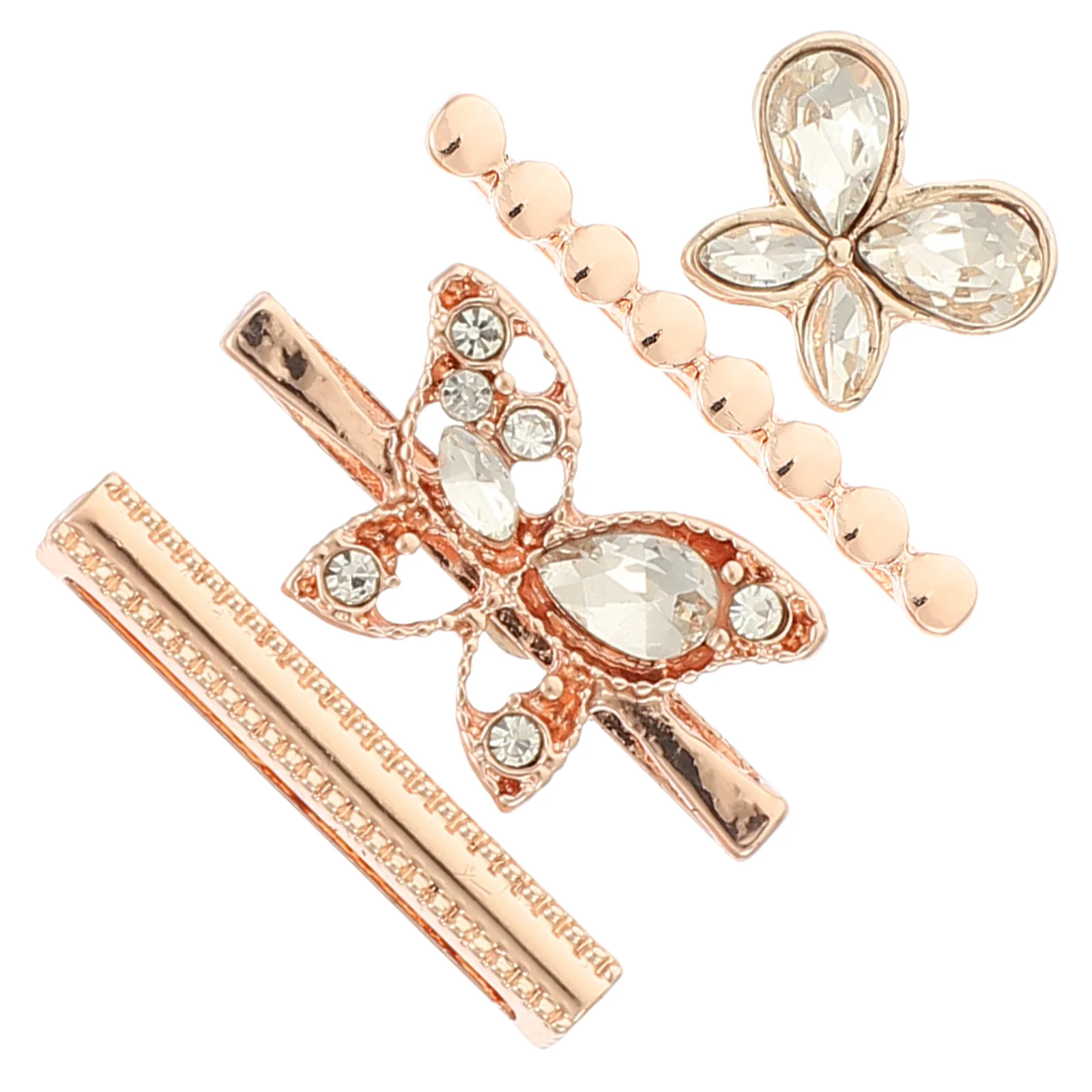 

1 set 1 Set Silicone Watch Band Compatible With Various Smartwatch Strap Ring Loop For Watch Decoration Charm Accessories Metal