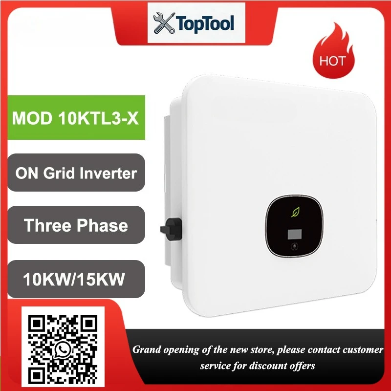 10KW 15KW On-Grid Inverter with Dual MPPT Three Phase 98.6% Efficiency WiFi Enabled EU/CE/TÜV/AU/SAA Certified MOD 10KTL3-X