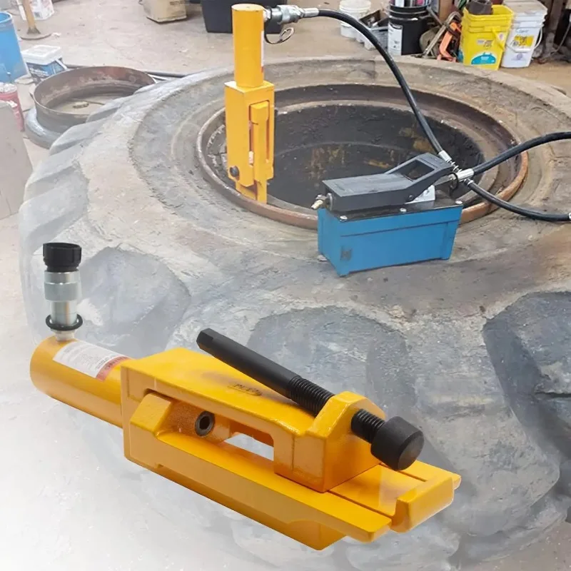 プロシリーズ OTR ジャイアント油圧タイヤビードブレーカーセット - 5ピース リム25-51インチ 10000PSI プライバー ビード緩め用 車両工具