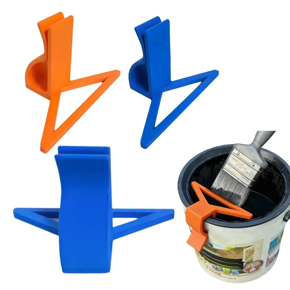 Clip-on Paint Tin Brush Wipe Drip-Proof Universal Paint Can Brush Cleaner Plastic Clamp-Style Paint Scraping Tool DIY Painting