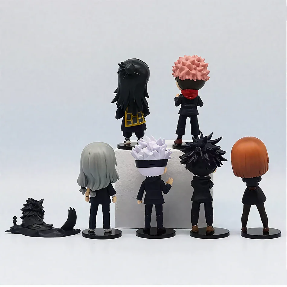 Jujutsu Kaisen Q نسخة 9 سنتيمتر الشكل Satoru Gojo Itadori Yuji Geto Suguru Nobara Megumi جمع هدايا عيد الميلاد والكريسماس