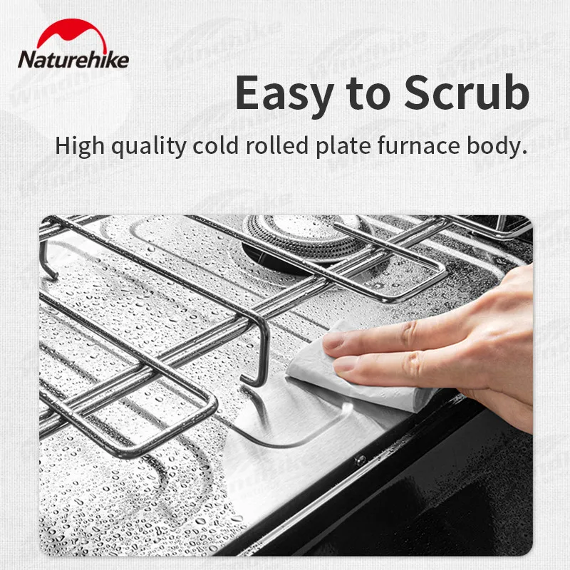 

Naturehike 2023 Folding Double Fire Camping Stove Portable Outdoor Picnic BBQ Cooking 3000W Adjustable Gas Furnace Windproof