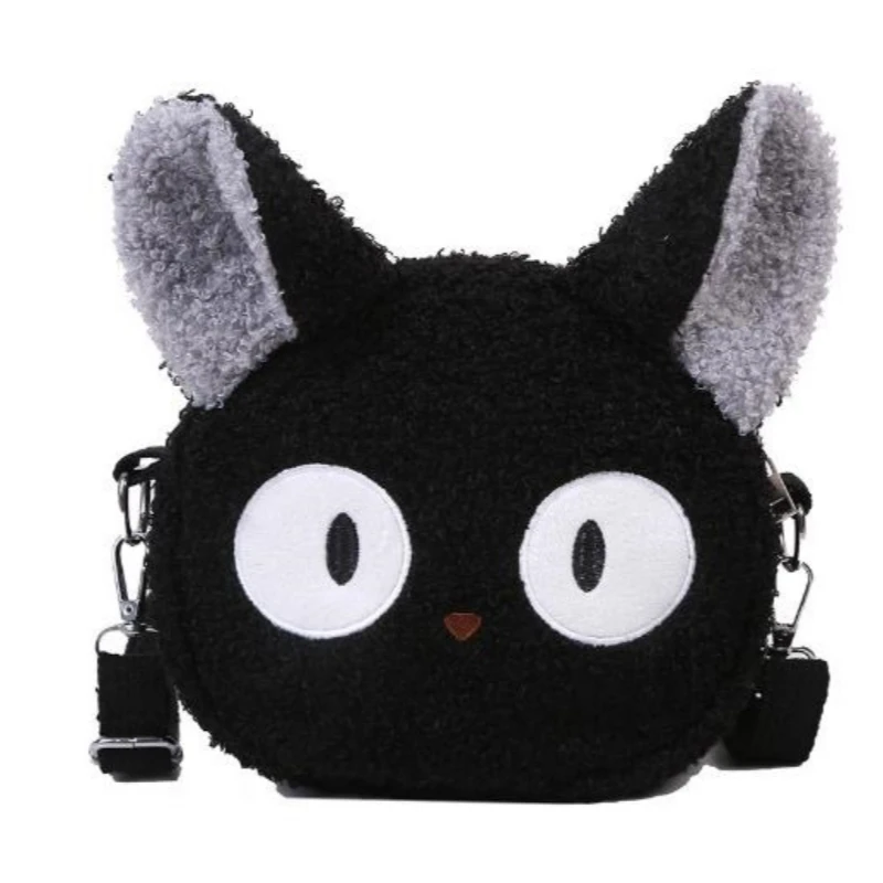 Lamb wool 2024 autumn and winter new style plush shoulder cartoon cute crossbody bag