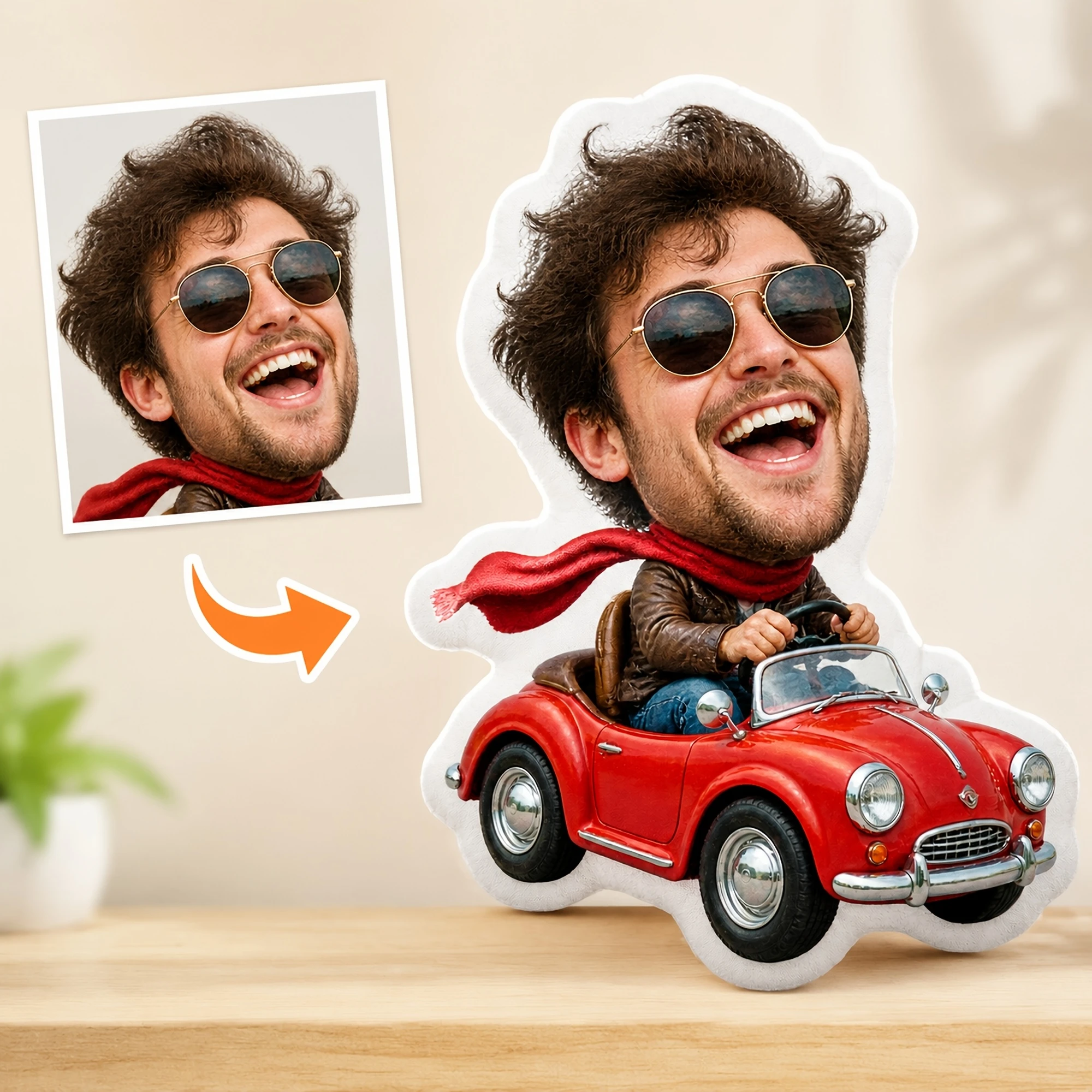 1pc [2D Flat] Custom Double Sided Printed Novelty Shaped Throw Pillow, Funny Decorative Cushion for Sofas, Beds, Cars, Offices,