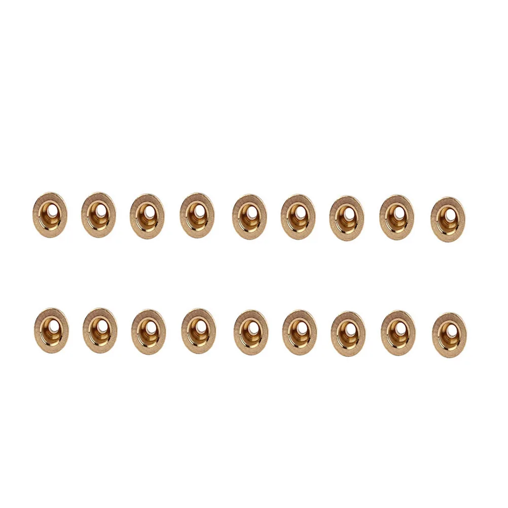 

18Pcs Electric Guitar String Ferrules Gold Metal Replacement Set Improve Sound Playability Guitar Accessory Metal String Ferrule