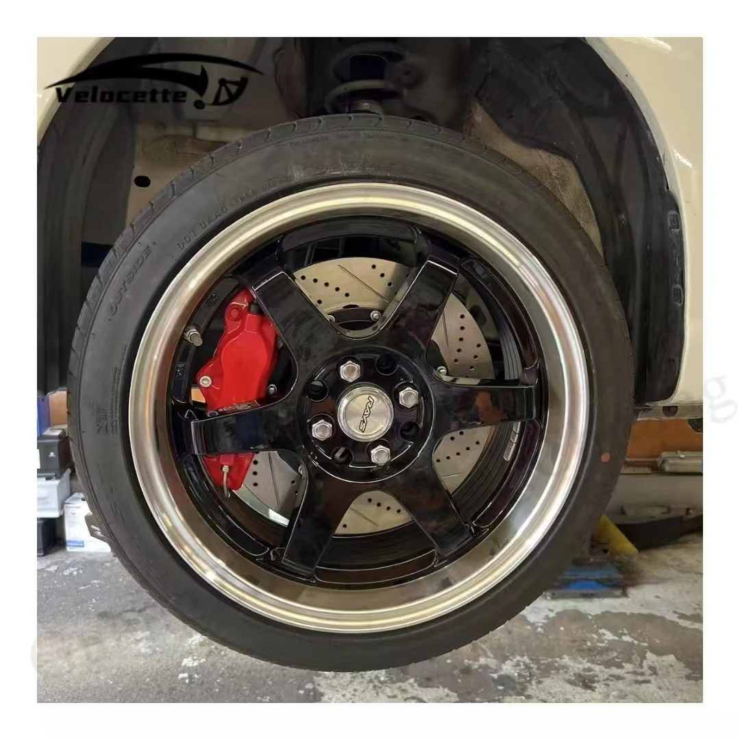 

Brake Caliper 4 Pot Front 18 Inch Wheels Big Brake Kit Car Upgrade 355mm 380mm for Hon da Civic S2000 Fd Ek Hrv Accord 2008 Fit
