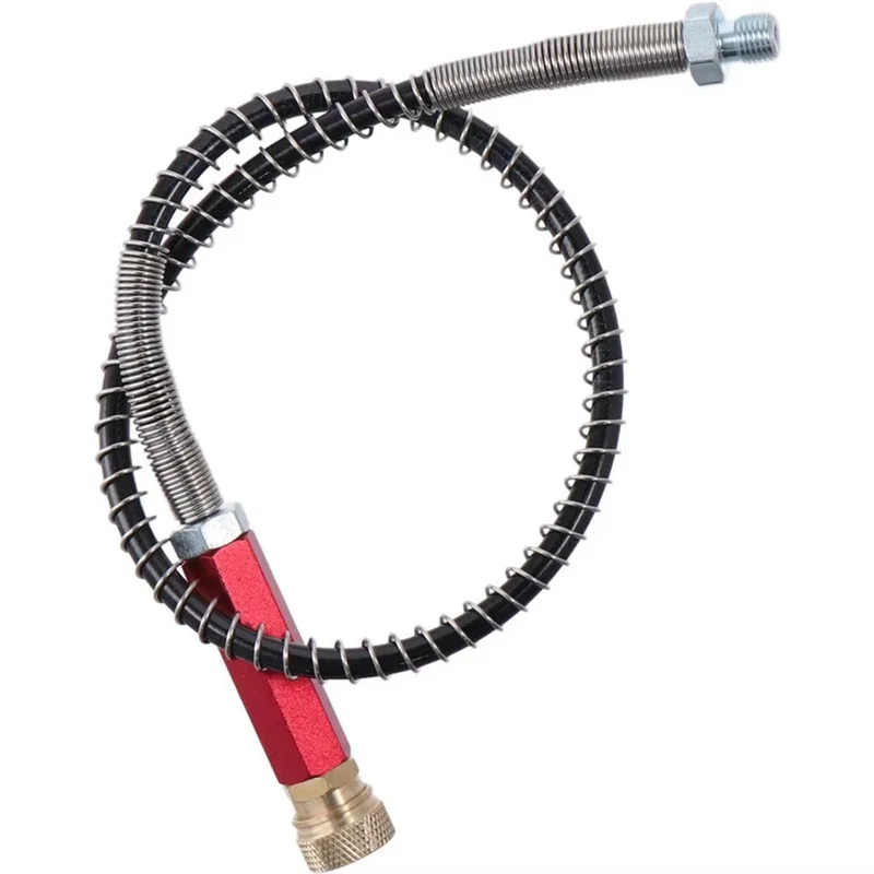 ALIM-エアポンプホース高圧出口ホース、8mmメス型クイックスチール銅製、4500psi高圧スプリングインフレーションホース、ブラック