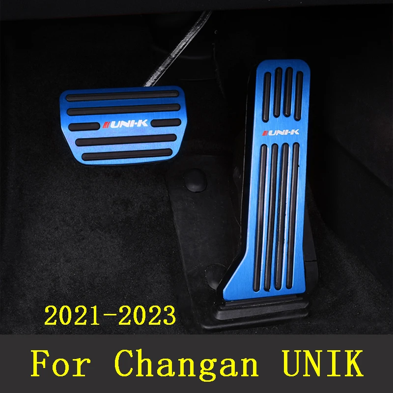 For Changan Uni-k Unik 2021-2023 Car Accessories Pedal Brake Accelerator Rest Adorn Anti Skid Foot Pad Auto Styling