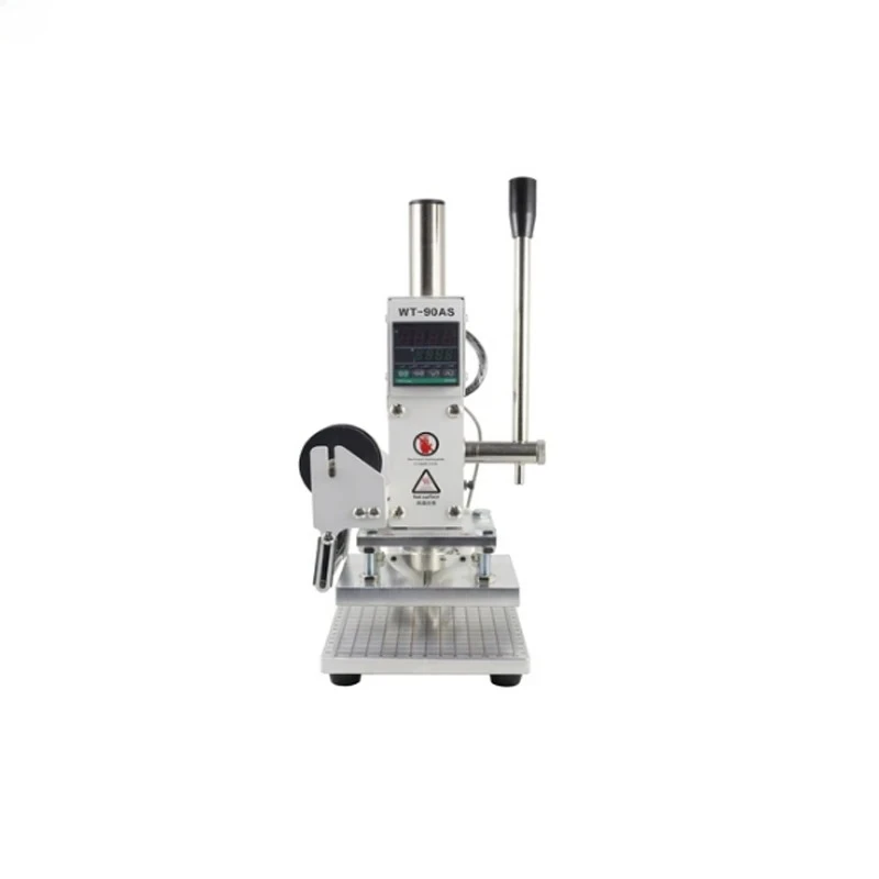 Manual Hot Foil Stamping Machine Press Embossed Tool Leather PU Wood PVC Paper Brand Bronzing Tool heat stamper