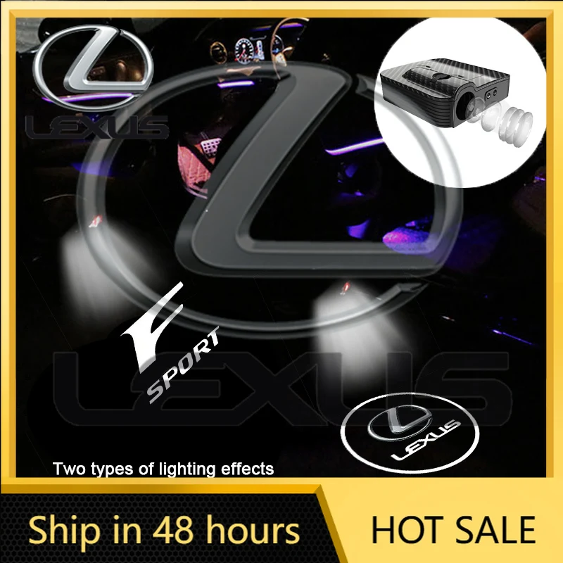 

2026 Hot Interior Stickers 2Pcs LED Car Door Projector Logo High Definition Welcome Light For Lexus FSPORT LBX NX RX 350h 450h P