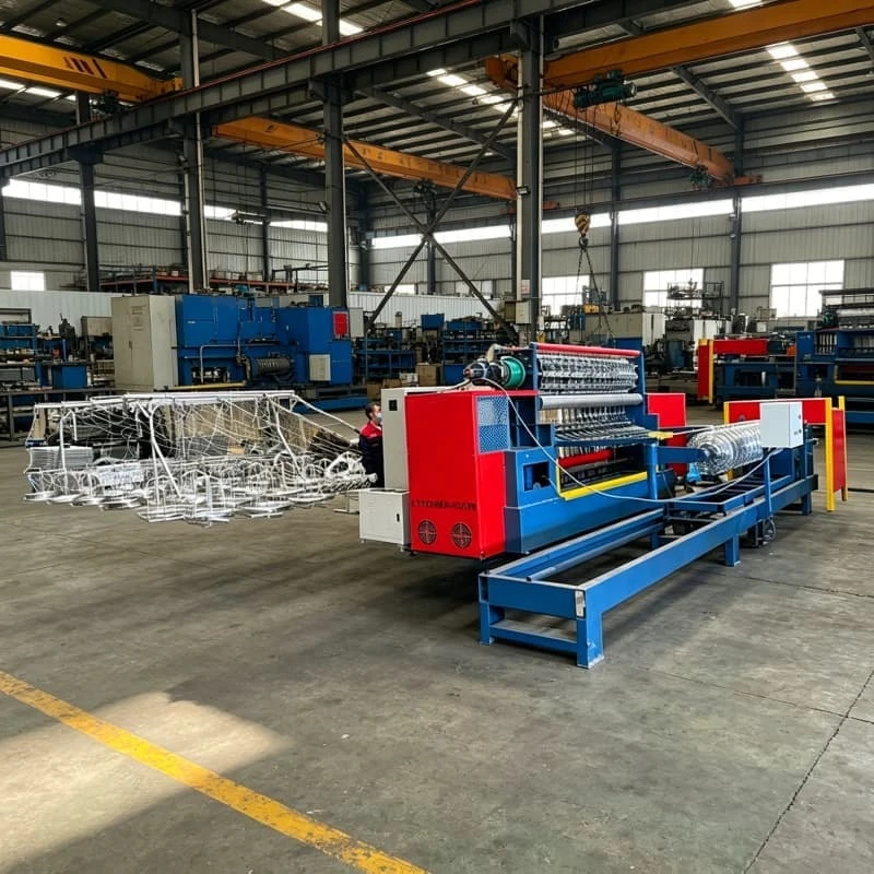 Fence Wire Weaving Machine Chain Link Equipment Customized for Diamond Pattern Mesh Rolls for Fence Roll Output
