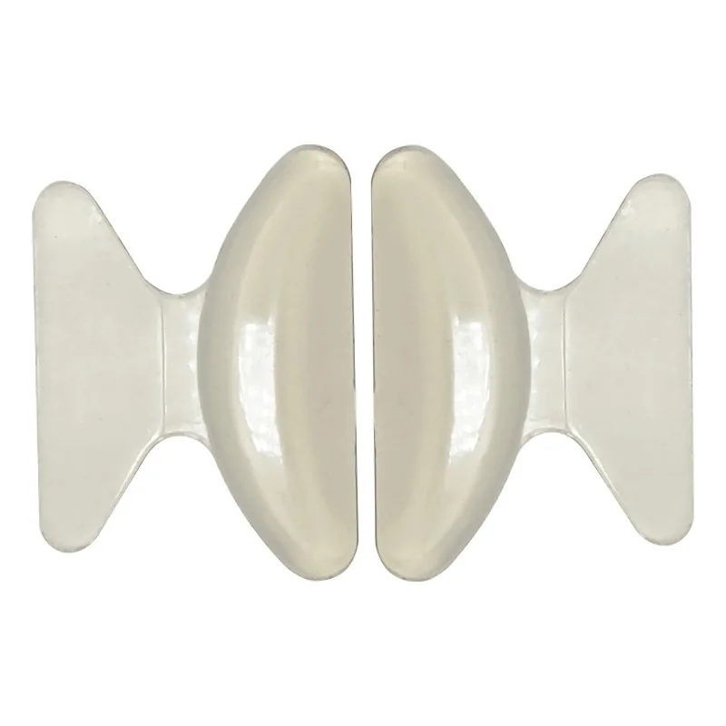 10Pair Eyeglass Thin Nose Pads Eyeglasses Nose Pads Stick on Silicone Anti-Slip for Sunglasses Double-sided Adhesive Nose Pad